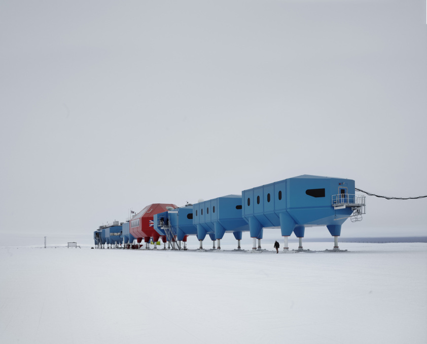 An existing exception? The legged modules of the British Antarctic Survey, Halley VI Antarctic Research Station&nbsp;designed by Hugh Broughton Architects (Photo: James Morris)