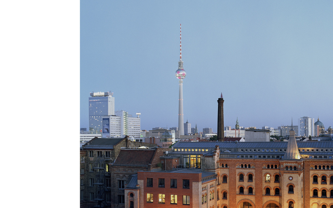 Panorama with TV Tower, Berlin, shot during the Football World Cup hosted in Germany in 2006