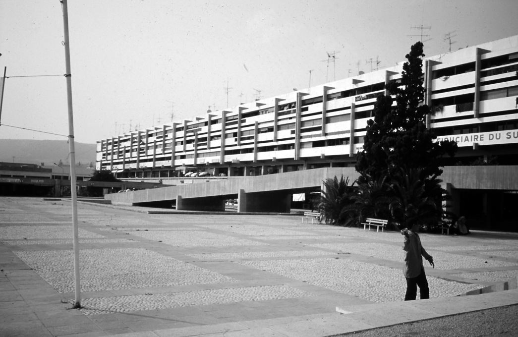 Agadir central square, designed by Henri Tastemain, Jean-Fran&ccedil;ois Z&eacute;vaco, &Eacute;mile Duhon and Louis Riou 1961-64...(Photo &copy; Ilyassa Mountassir)