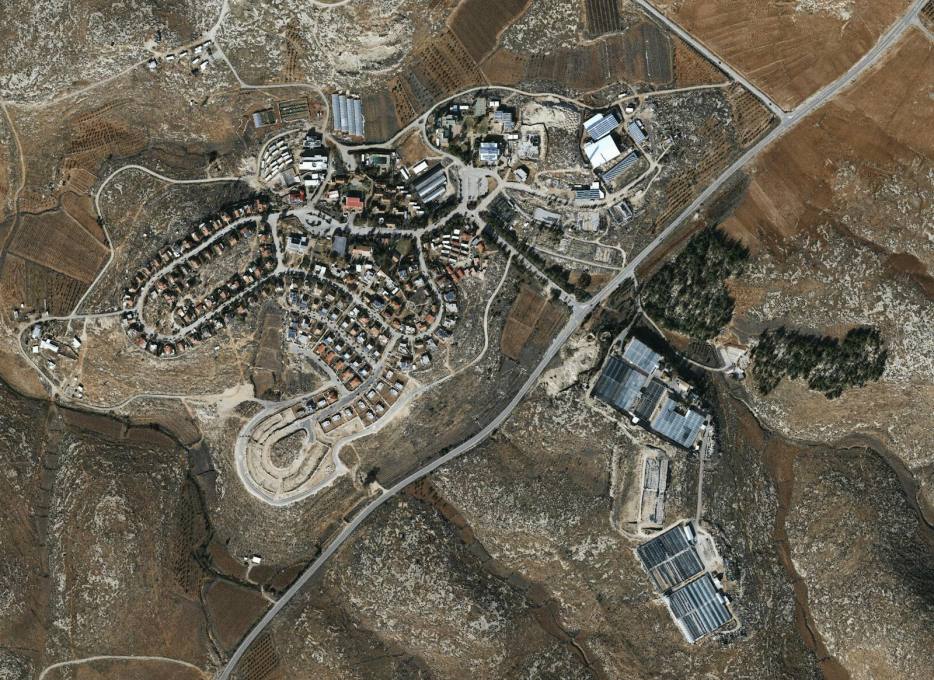 Israeli settlement of Susiya (Hebron Governorate): 923 inhabitants, established in 1983, 417 acres.&nbsp;(All photos sourced from Palestinian Ministry of Local Government data.&nbsp;Caption data from&nbsp;Americans for Peace Now, 2011)