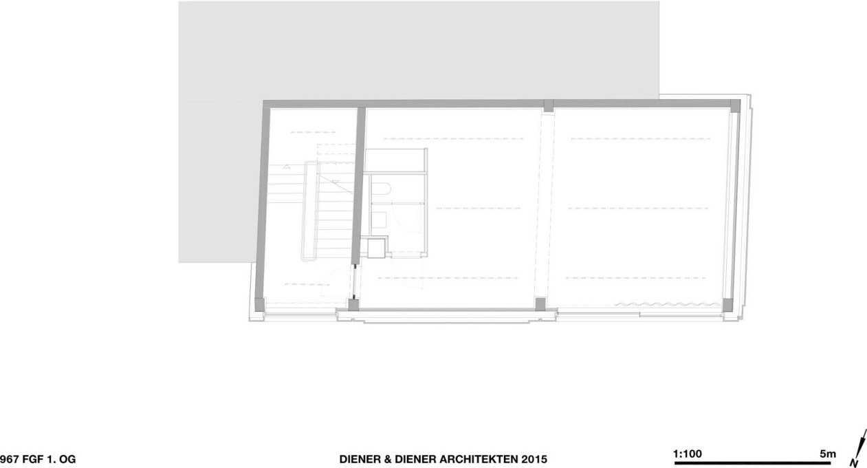 First floor plan. (Courtesy Diener &amp; Diener)