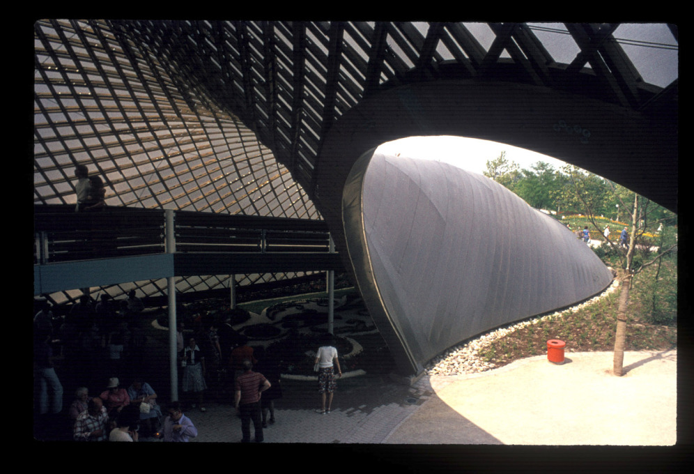 The&nbsp; structure had an enormous span of 60 by 60 metres. (Photo: Heinrich Klotz)