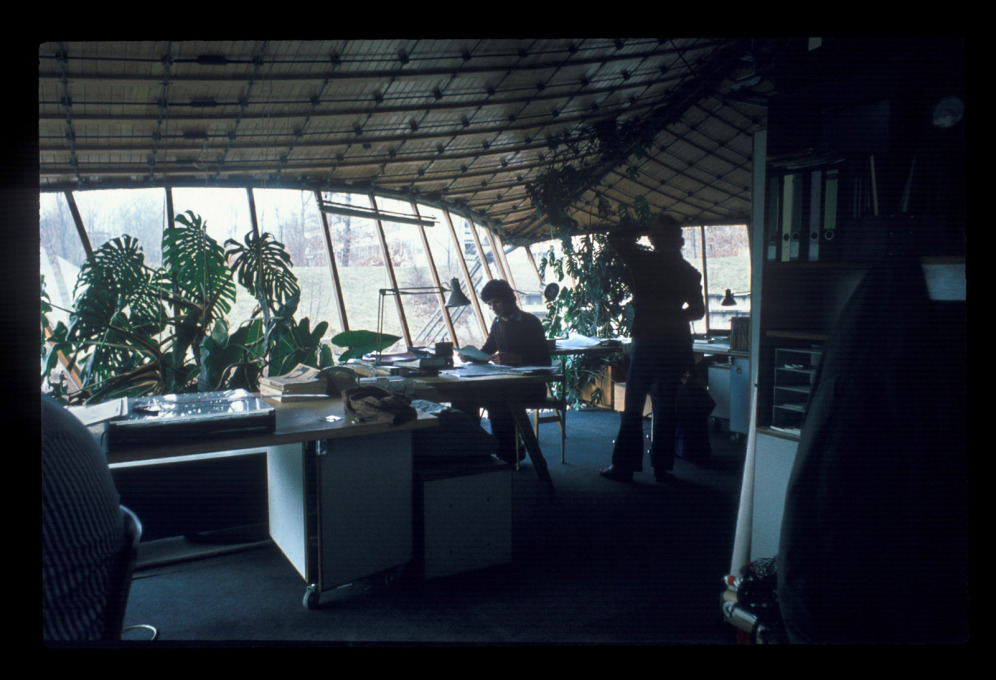 The Institute&rsquo;s office environment, beyond the pot plants and haircuts... (Photo: Heinrich Klotz)