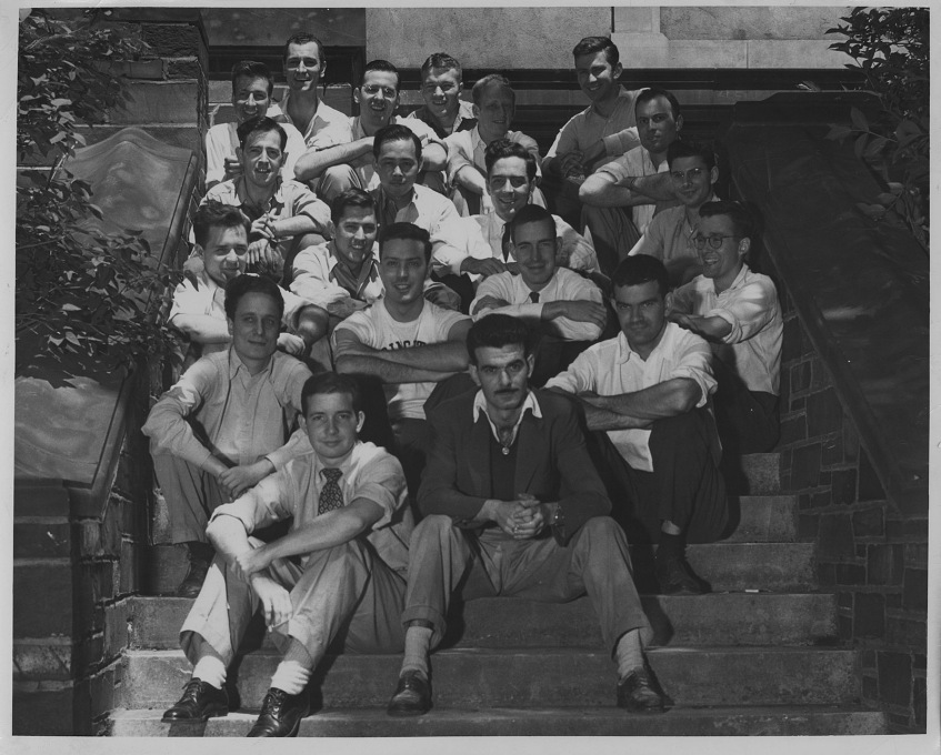 Bob (second row, left) at Princeton.