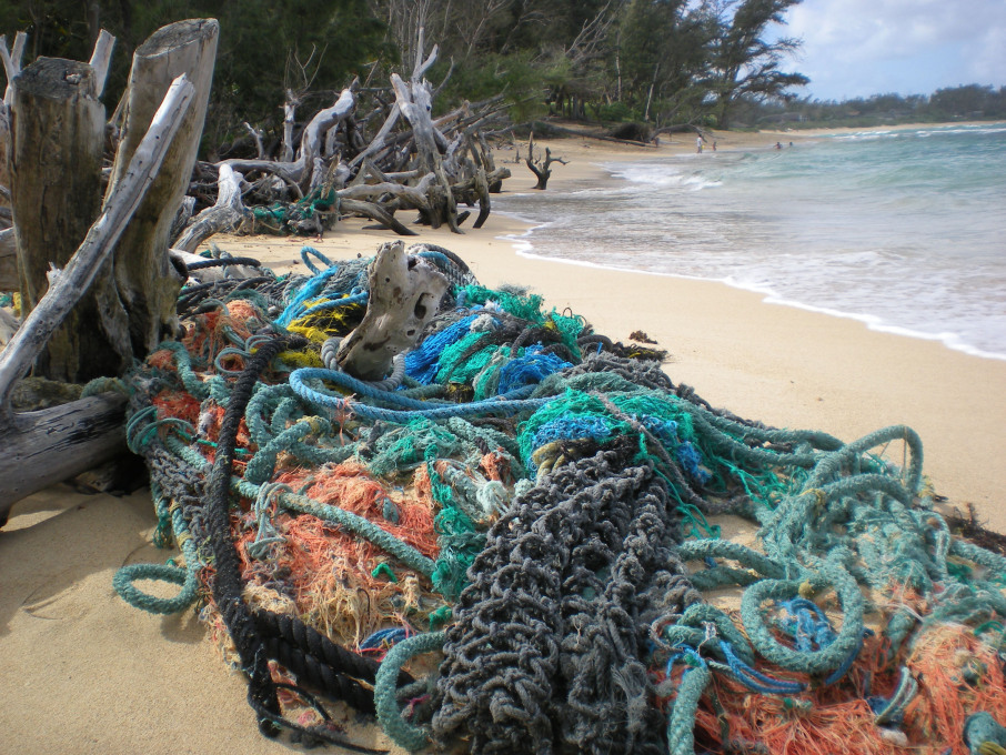 Out to Sea? Tangled nets. Hawaii, USA, Photo: &copy; Chris Pincetich/Marine