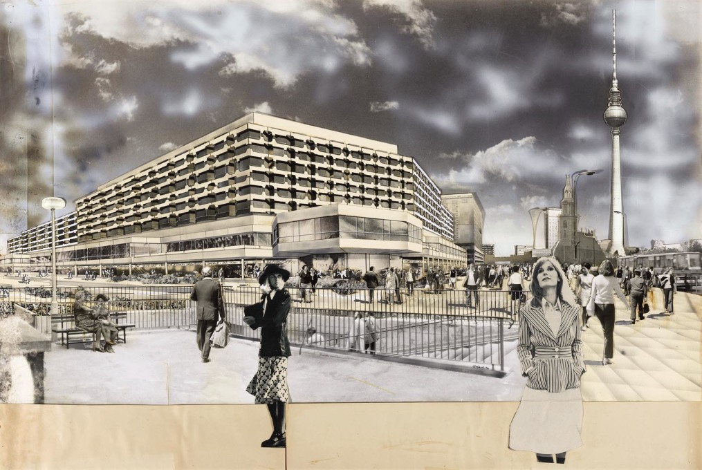 ...sheds light on the very analogue means by which these images were produced, which are particularly striking in the time of ever more homogenous, hyper-real architectural renderings.