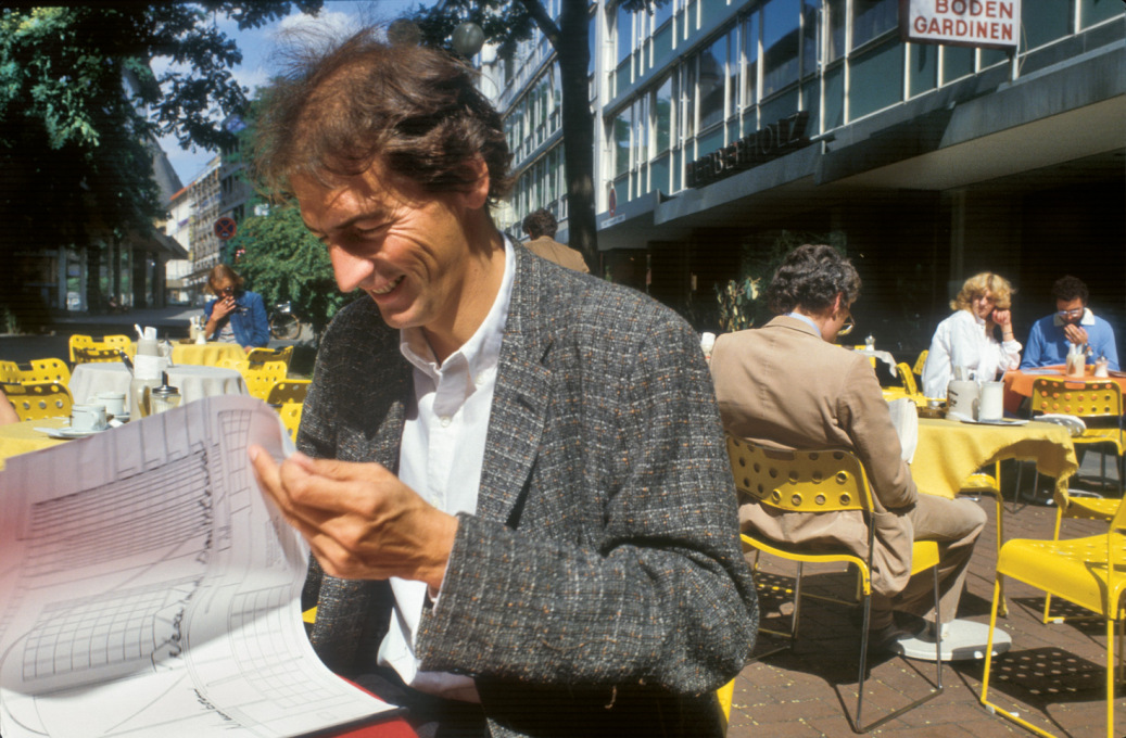 Rem Koolhaas in Frankfurt, 1980: &ldquo;He&rsquo;s always flying around, always in a hurry, and when he describes his plans or his buildings, he just gestures with his hands a bit, never really trying to make a point or get into the details.&rdquo;