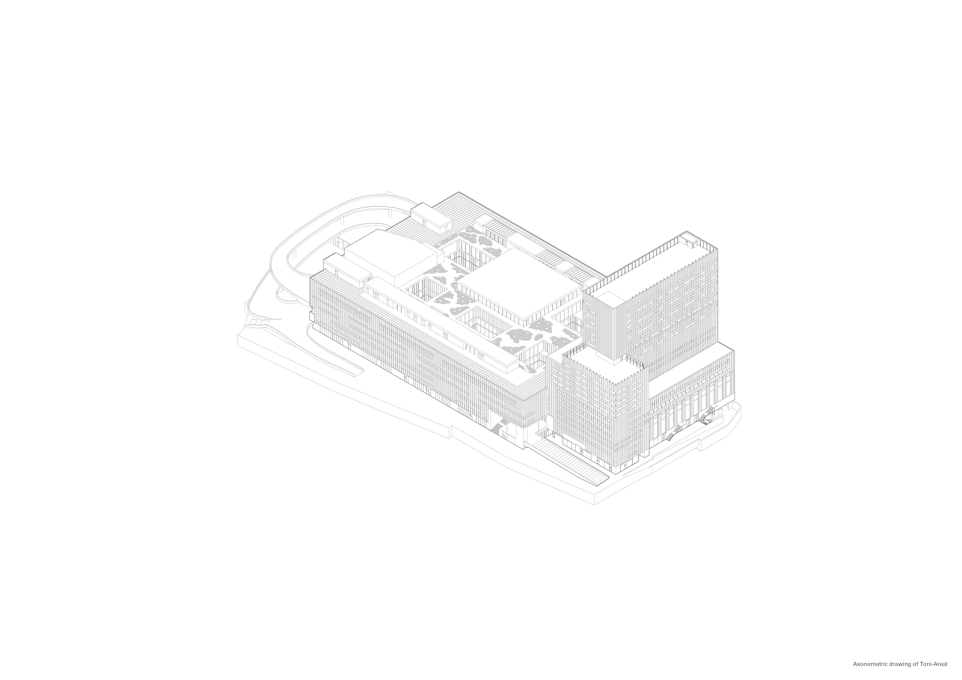 Axonometric drawing of the building.&nbsp;(Image&nbsp;courtesy&nbsp;EM2N)