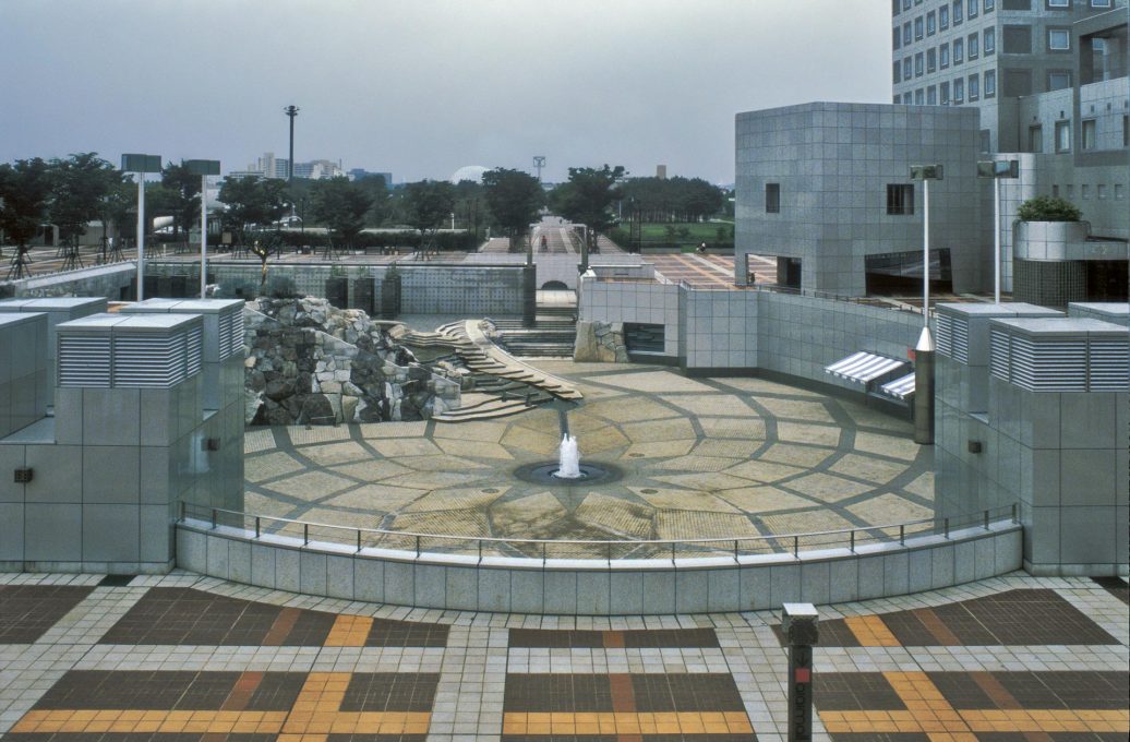 Isozaki: Civic Center in Tsukuba from 1983.