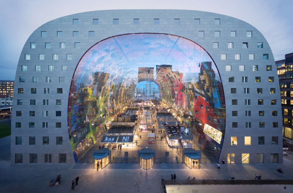 MVRDV&rsquo;s huge Markthal in Rotterdam opened in October 2014. (Photo: Ossip van Duivenbode, courtesy of MVRDV)