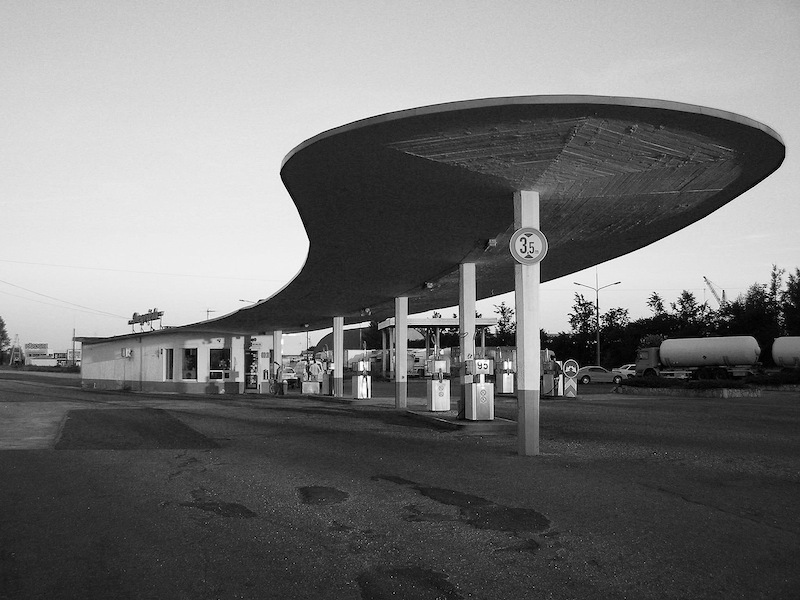 Gas Station in Ogre, built in 1965, architect unknown. (Photo: Zigm?rs Jauja, NRJA)