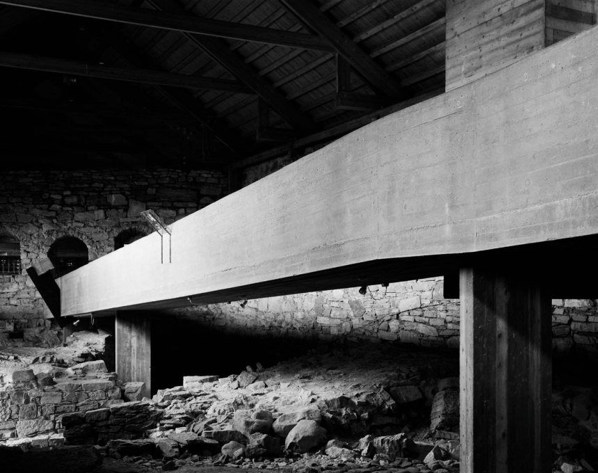 The Hedmark Museum, Hamar, Norway (1967-2005) where Sverre Fehn's concrete and wooden structures complement and contrast with the medieval ruins, a nuanced integration of old and new. (Photo: H&eacute;l&egrave;ne&nbsp;Binet)