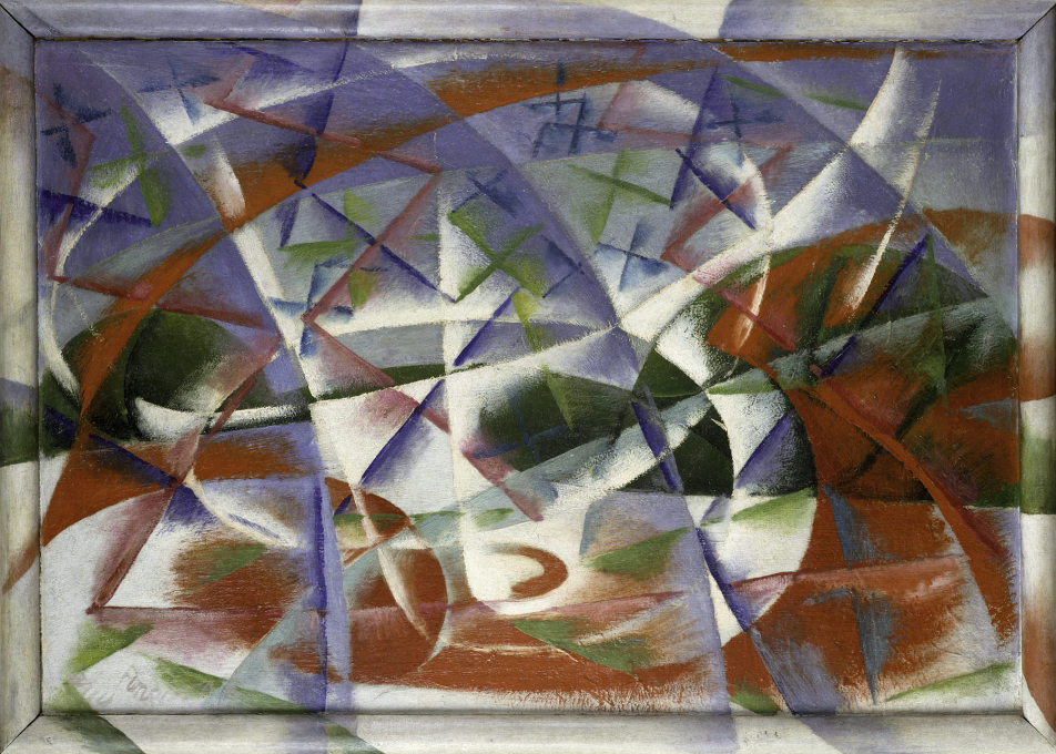 Giacomo Balla translated speed and sound onto canvas with&nbsp;&ldquo;Abstract Speed + Sound&Prime;, 1913&ndash;14. (Photo: Courtesy Solomon R. Guggenheim Foundation &copy; 2013&nbsp;ARS)