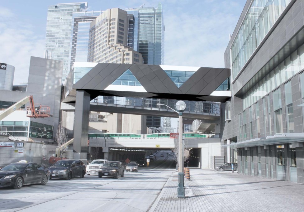 ...to create pedestrian connections over rail lines and above expressways in the area south of Union Station.