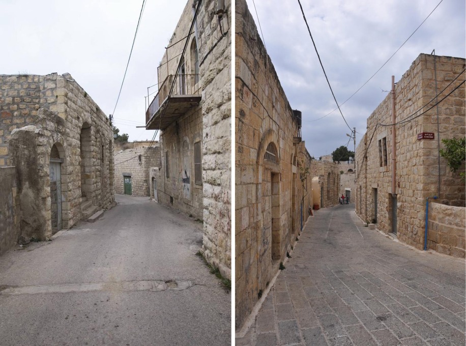 Also a prize winner, the Birceit revitalization project in Palestine, directed by the NGO RIWAQ. (Photo before/after: RIWAQ)
