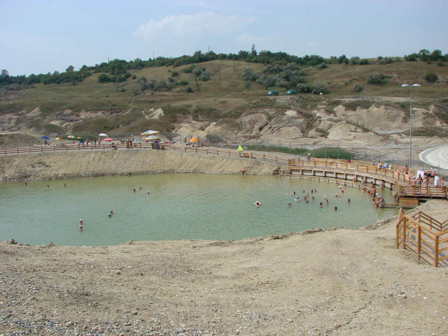 One of the Durgau mineral water lakes nearby the mine. (Photo courtesy Contact Studio)