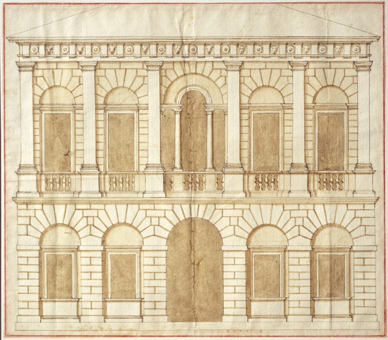 Design for a palace by Andrea Palladio, c.1540. (Image &copy;&nbsp;RIBA Collections)