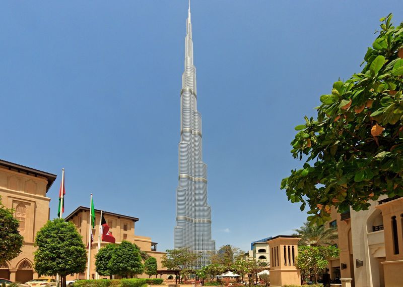 The Burj Khalifa, Dubai, which contains 1600 tonnes of steel from the demolished Palast. (Photo: Bildagentur Huber / Gr&auml;fenhain)