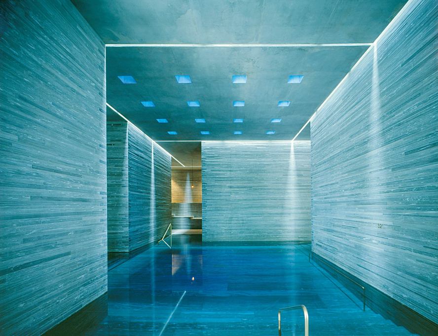 One of the inside baths. (Courtesy Hotel Therme Vals)