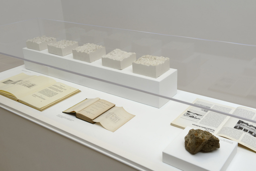 The museum-like displays have relics of modernism: here a chunk of the Pruitt Igoe housing estate that was blown up in 1972. (Photo: Cristiano Corte / British Council)