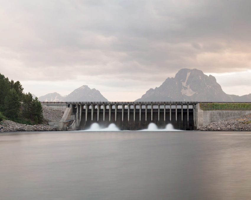 Jackson Lake Dam, Wyoming 2015.
