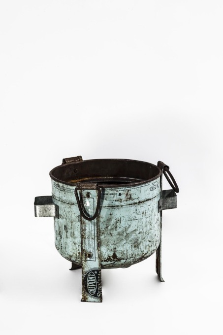 Jiko Ya Mabati &ndash; a wood or charcoal-fuelled stove made from old gas bottles. (Photo &copy; Francesco Giustu and Filippo Romano, LaTriennale di Milano)