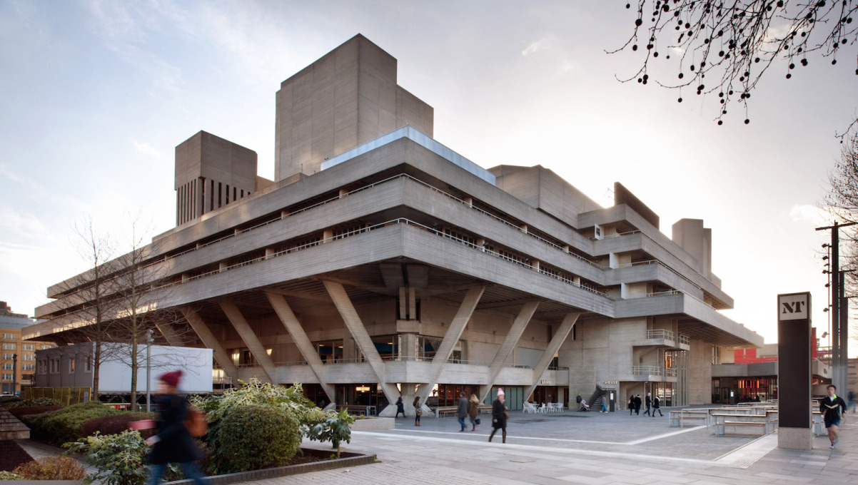Denys Lasdun&rsquo;s National Theatre viewed from the north-east. (Photo: Philip Vile)