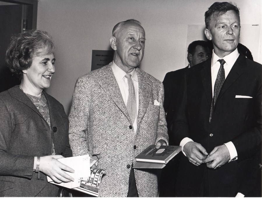 ...and cultural ambassadors such as Iceland's Nobel Prize-winning author, Halld&oacute;r Laxness (centre).