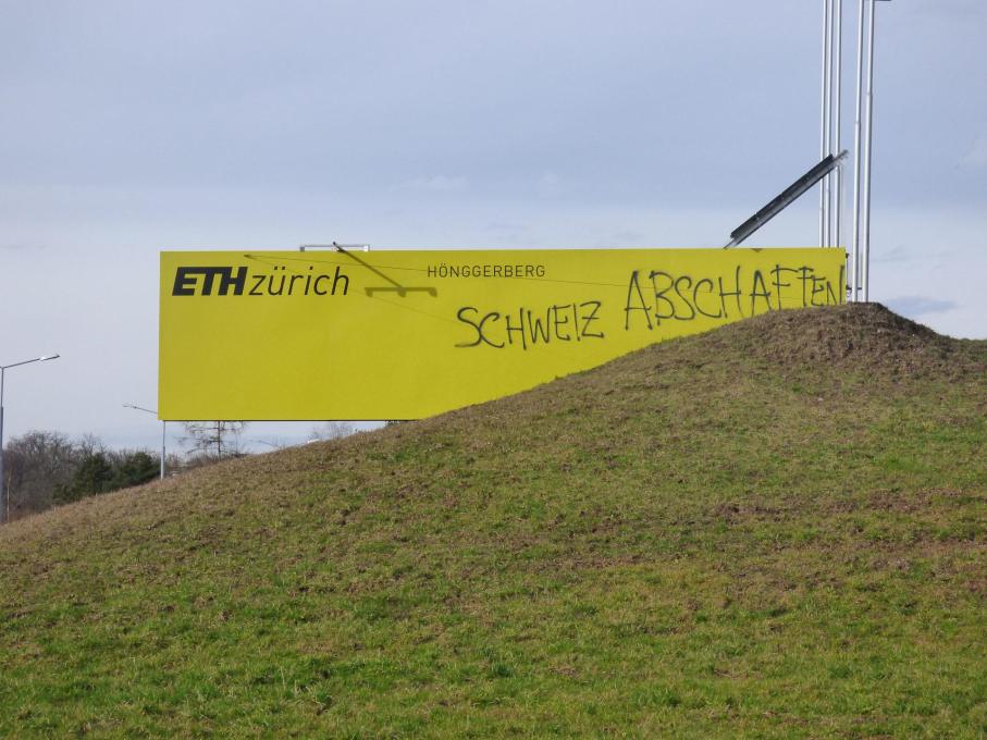 Abolish Switzerland: whilst outside ETH the country was in political turmoil over a narrow vote to curb immigration...