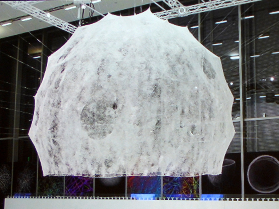 A silkworm-woven Bucky Fuller dome: research from the MIT Media Lab, presented by Jared Laucks.