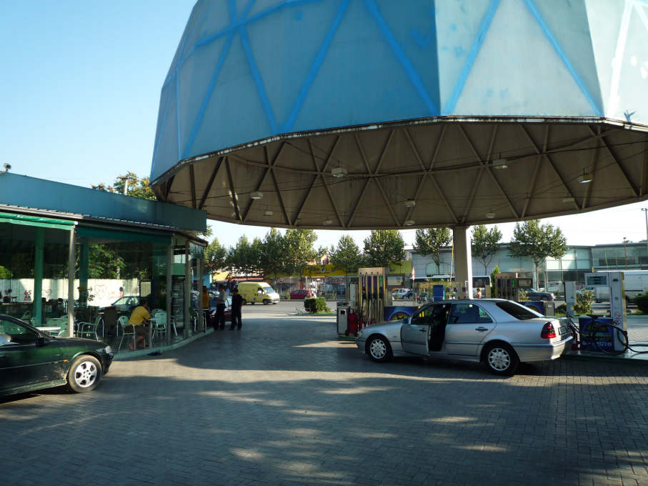 &ldquo;...a monumental steel cupola floats above a small clutch of petrol pumps...&rdquo;