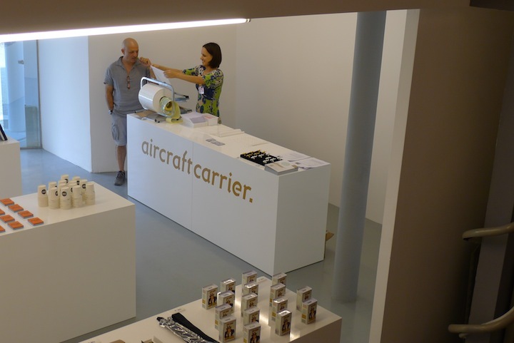 The "giftshop" as part of Aircraftcarrier at the Venice Architecture Biennale (Photo: Benedikt Hotze)