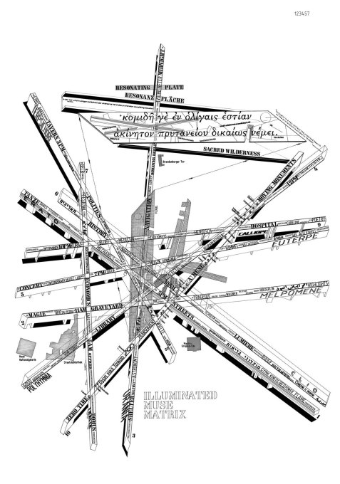 Libeskind&rsquo;s &ldquo;Illuminated Muse Matrix&rdquo;, an illustration demonstrating the various ways in which Berlin&rsquo;s history has shaped and divided the topology of the space.&nbsp;(Photo &copy; Studio Libeskind)