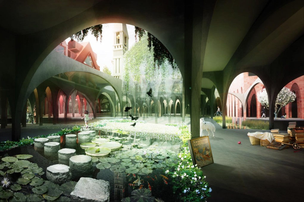 Studio Weave&rsquo;s render of the underworld of the &ldquo;House of Fairytales&rdquo;. Where is the little girl going?... (Image courtesy Studio Weave)