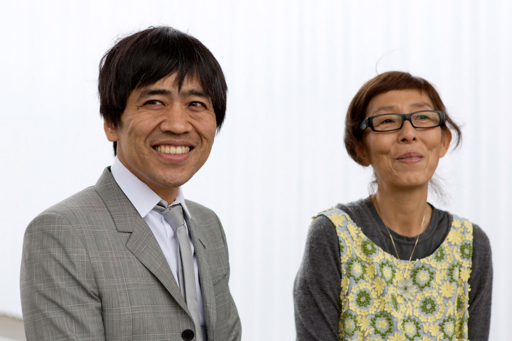 Ryue Nishizawa and&nbsp;Kazuyo Sejima of SANAA at the opening of their building at the Vitra Campus.&nbsp;(Photo: Bettina Matthiessen &copy; Vitra)
