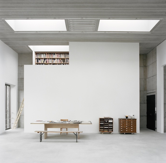 Karin Sander&rsquo;s studio interior. (Photo: Annette Kisling,&nbsp;Courtesy Sauerbruch Hutton)