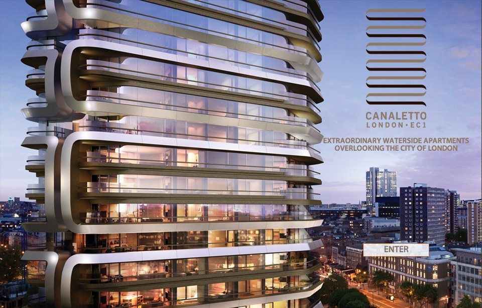 Artists&rsquo; housing de nos jours &ndash; or at least named after an artist: Canaletto, a 30 storey tower off the City Road, London, designed by UNStudio, launched in October 2013. (From the developers&rsquo; Orion Capital Managers website).