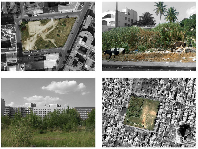 Comparing wastelands in Berlin and Bangalore. (Photo courtesy Wasteland Twinning)