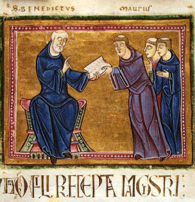 The book of religious precepts called the &ldquo;Rule of Saint Benedict&rdquo; was written by St. Benedict of Nursia (c.480&ndash;547), and has been popular throughout history for its emphasis on moderation. (Image: Wikimedia Commons)