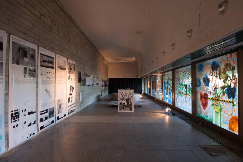 TAB Architecture Schools exhibition in the Soviet/modernist Linnahall building (Photo: Tonu Tunnel).
