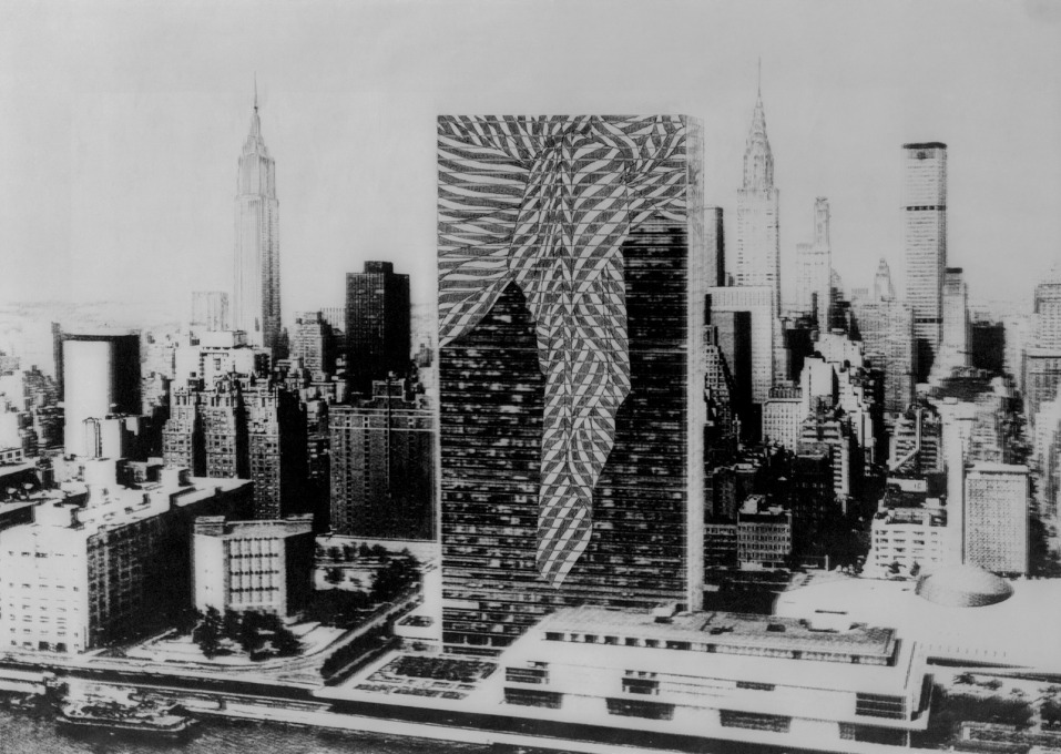 ...in this case that of the UN Building in New York. (Image courtesy Fri Art and Trix and Robert Haussmann)