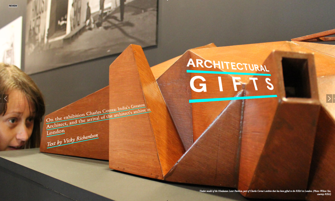 Architectural Gifts... the beautiful wood model of the 1961 Hindustan Lever Pavilion