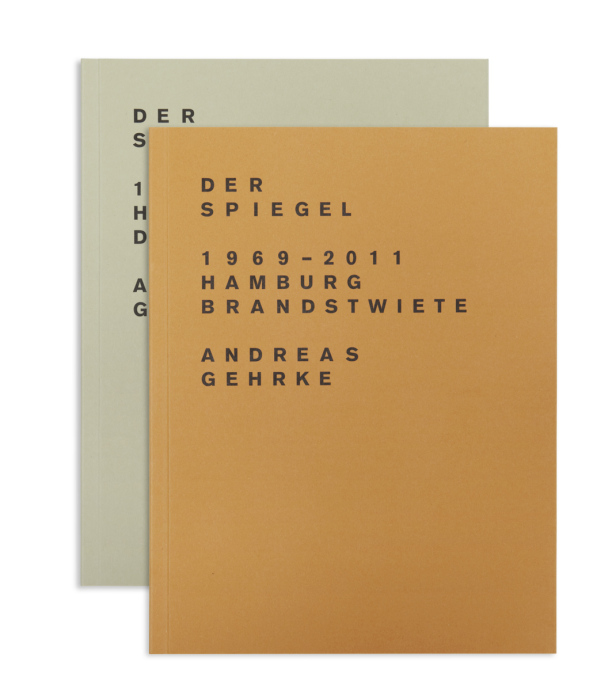 The latest Drittel Books publication (1 of 2 books): Der Spiegel 1969-2011; Hamburg, Brandstwiete; numbered edition of 300 (Photo: Andreas Gehrke / Drittel Books).