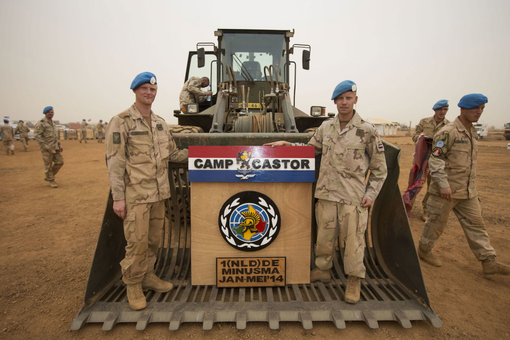 Welcome to Camp Castor and the familiar blue berets of the UN peacekeeping forces. (Image&nbsp;&copy; Dutch Ministry of Defence)