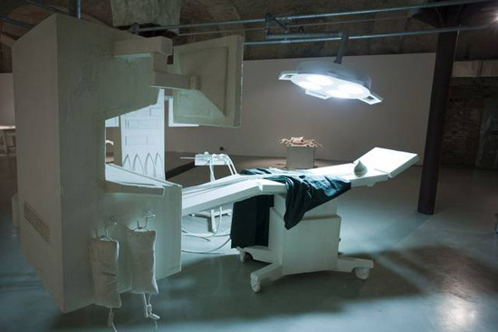&ldquo;Operation Room&rdquo; from &ldquo;Cradle to Cradle&rdquo; shown at Winzavod Centre for Contemporary Art in Moscow, 2009.