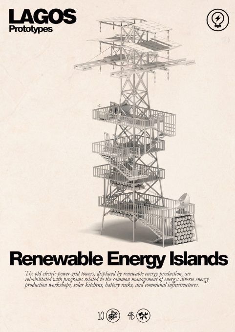 Lagos Tomorrow. 2014. Renewable Energy Islands prototype. (Courtesy NL&Eacute; and Zoohaus/Inteligencias Colectivas)