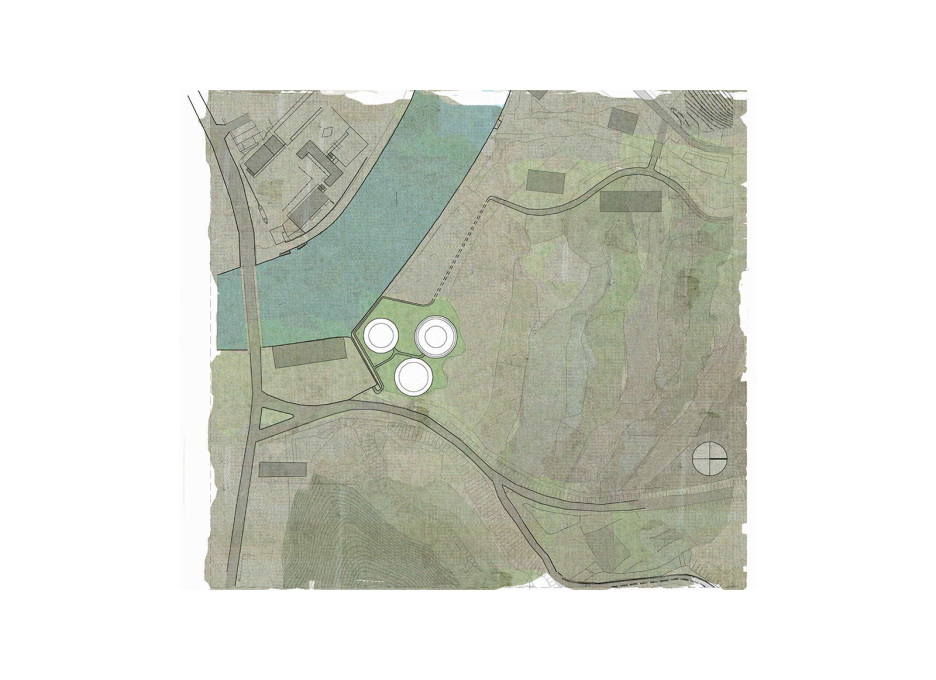 Site plan aerial view.