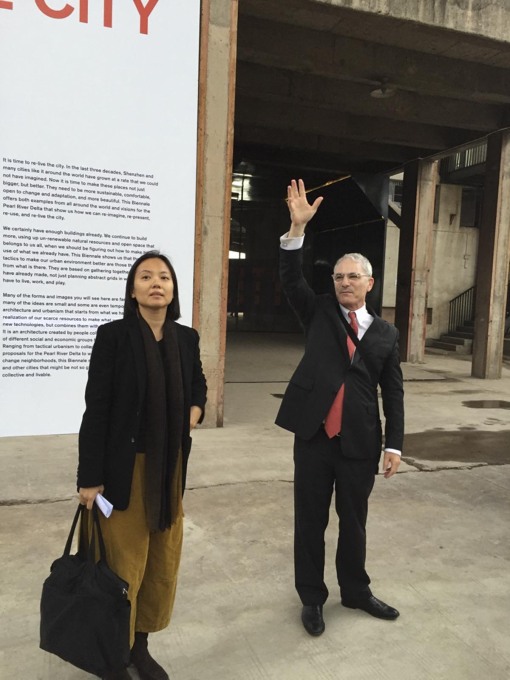 Two of the curators: Doreen Heng Lui and Aaron Betsky. (Photo: Rob Wilson)