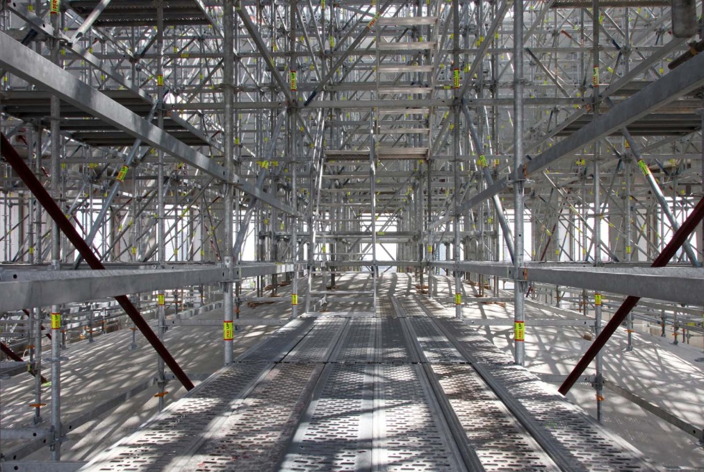The dome&rsquo;s scaffolding, 2015.