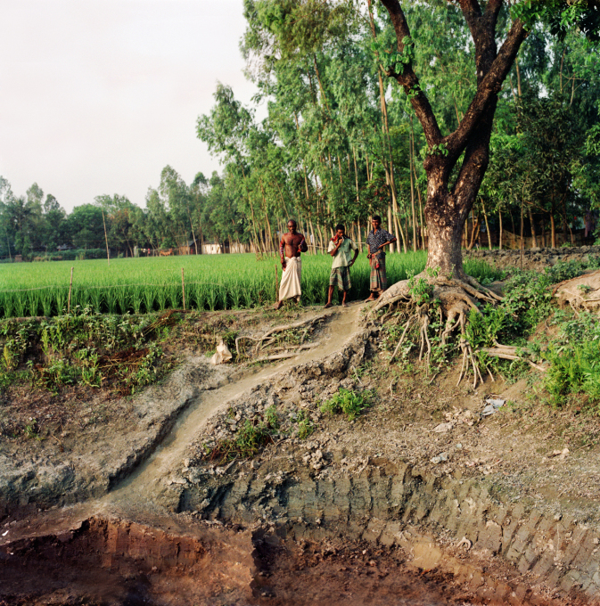 The start of the construction of the Centre in 2008, showing the rich silted soil of the river plain. (Photo: Kashef Chowdhury)